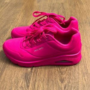 Vegan Leather Sketchers walking Shoe